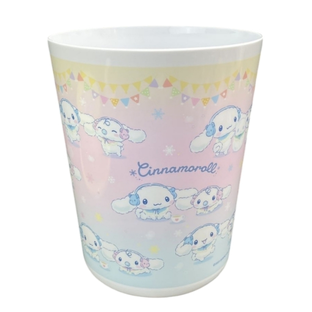 Sanrio Cinnamoroll Milk Dust Bin Trash Can Pink Yellow